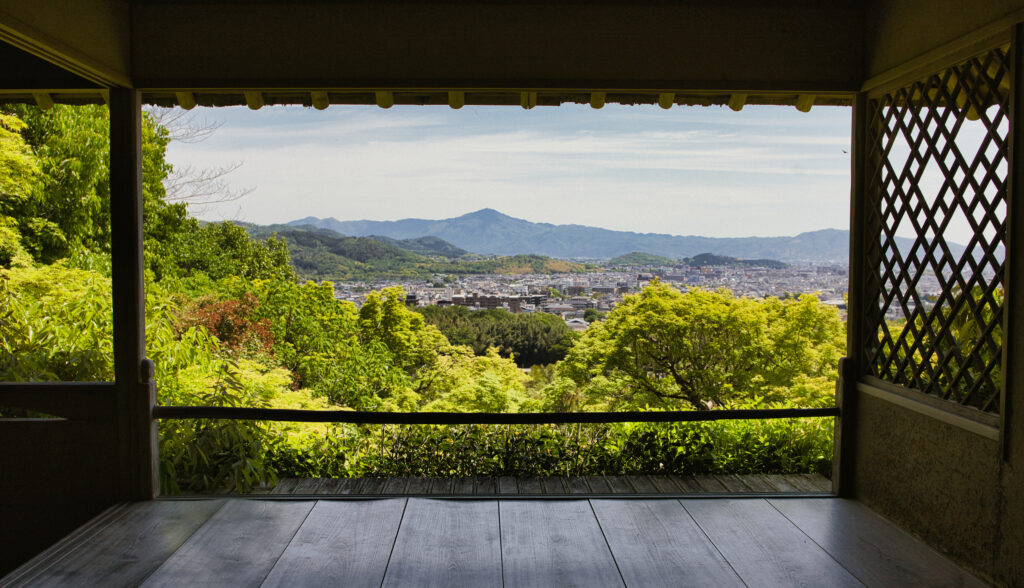 VIsta dall'Ōkōchi Sanso ad Arashiyama