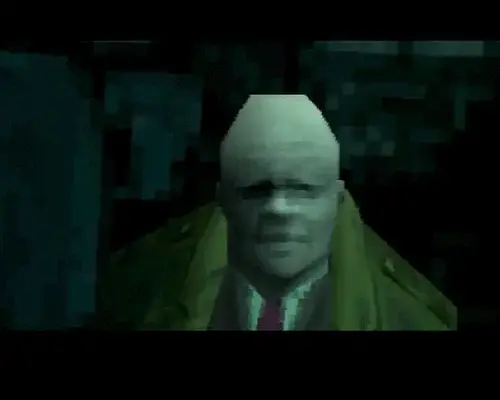 Una scena di Metal Gear Solid dove si chiede al giocatore di guardare il retro della custodia del gioco per proseguire, rompendo la quarta parete
